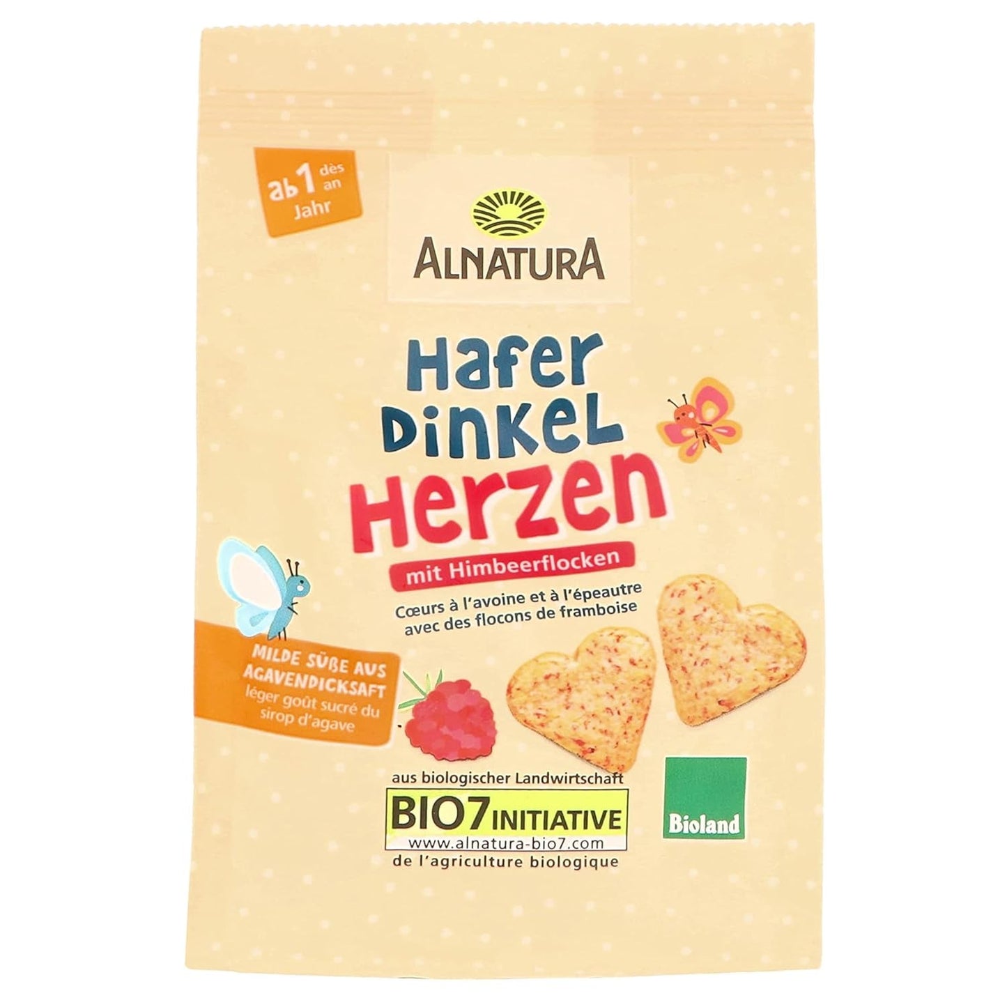 Cuori di avena e farro bio, da 1 anno, 125 g