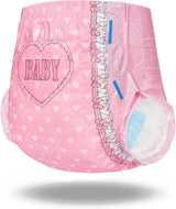 Pannolini stampati per adulti 5500-5800ml Confezione da 2 - Blushing Baby (M)