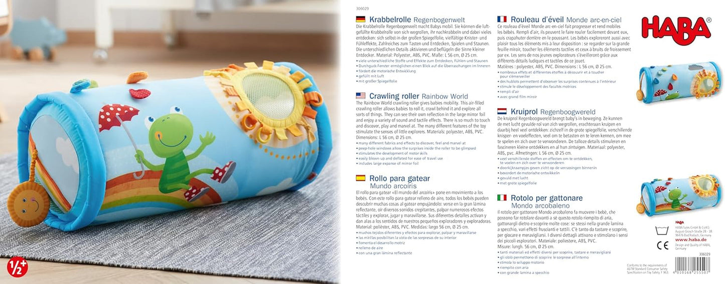Giocattolo per bambini piccoli Rotolo gattona HABA mondo arcobaleno Giocattoli Bebe Naty Shop