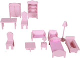 WOOMAX Colorbaby 85293 Casa delle bambole in legno Naty Shop Case delle bambole