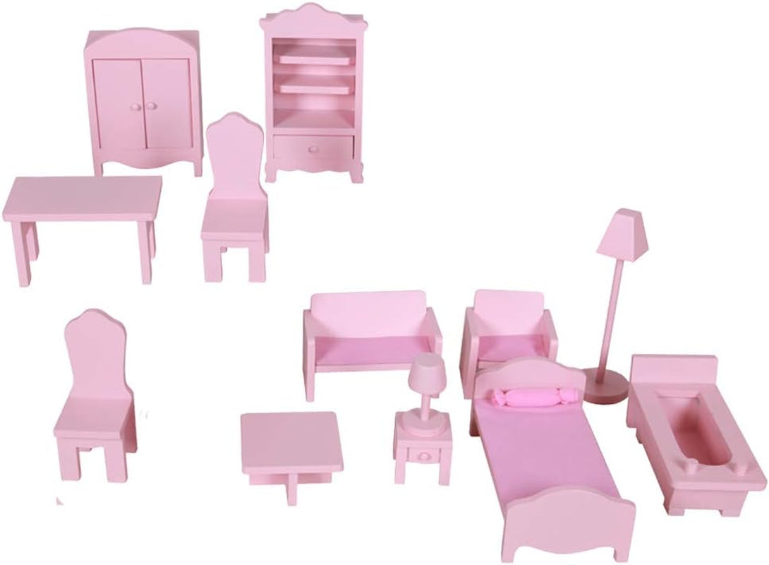 WOOMAX Colorbaby 85293 Casa delle bambole in legno Naty Shop Case delle bambole