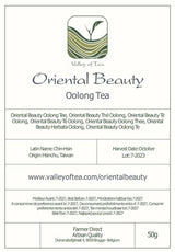 Bellezza orientale Tè Oolong di Taiwan - Dongfang Meiren Tè taiwanese - Punte bianche Wu Long o tè blu Tè Wu Long Tè blu orientale Tè blu Tè Olong Tè Olong Tè Oolong biologico Tè Olong biologico