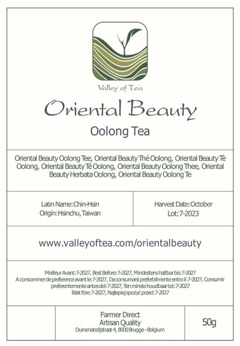 Bellezza orientale Tè Oolong di Taiwan - Dongfang Meiren Tè taiwanese - Punte bianche Wu Long o tè blu Tè Wu Long Tè blu orientale Tè blu Tè Olong Tè Olong Tè Oolong biologico Tè Olong biologico