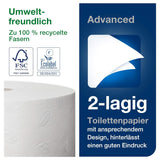Carta igienica Tork Jumbo White T1, Advanced, 2 strati, 6×380 M, 472118