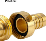 Gardena Raccordo per tubo in ottone, 3 pezzi: raccordo di prolunga per tubo, filettatura 33,3 mm (G 1 pollice), per tubi da 19 mm (3/4 pollici) (7152-20)