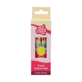 Colorante alimentare Funcakes Lime Green Gel: colorante alimentare altamente concentrato per pasta, panna, fondente e marzapane. Dosaggio facile. Una sola goccia per creare colori vivaci. Halal. 30 g.