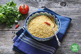 Bulgur di grano integrale terrestre - non OGM - naturale - vegano - senza latticini - senza zuccheri aggiunti, 500g