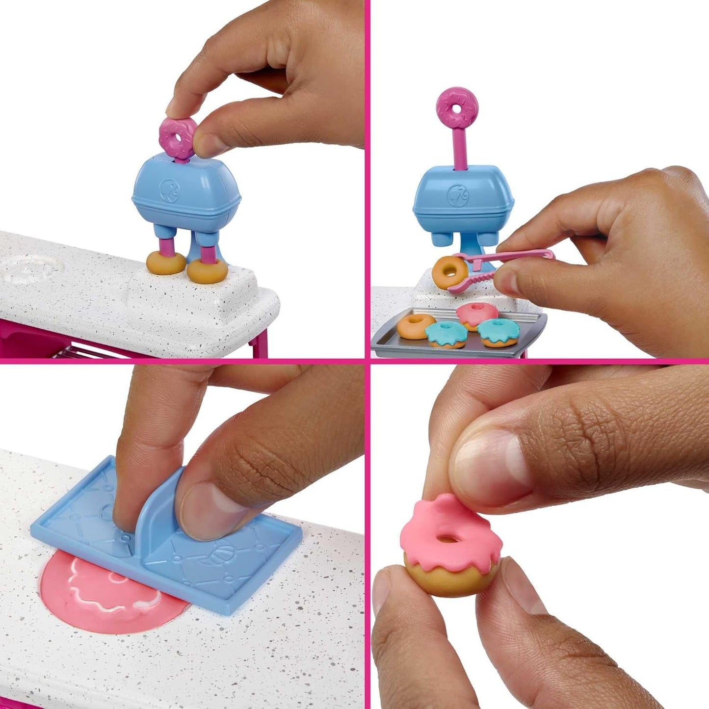 Barbie Malibu Roberts bambola e set da forno da 18 pezzi, inclusi pasta da gioco e ciambella, stampi per croissant e muffin, dai 3 anni in su, HJY19