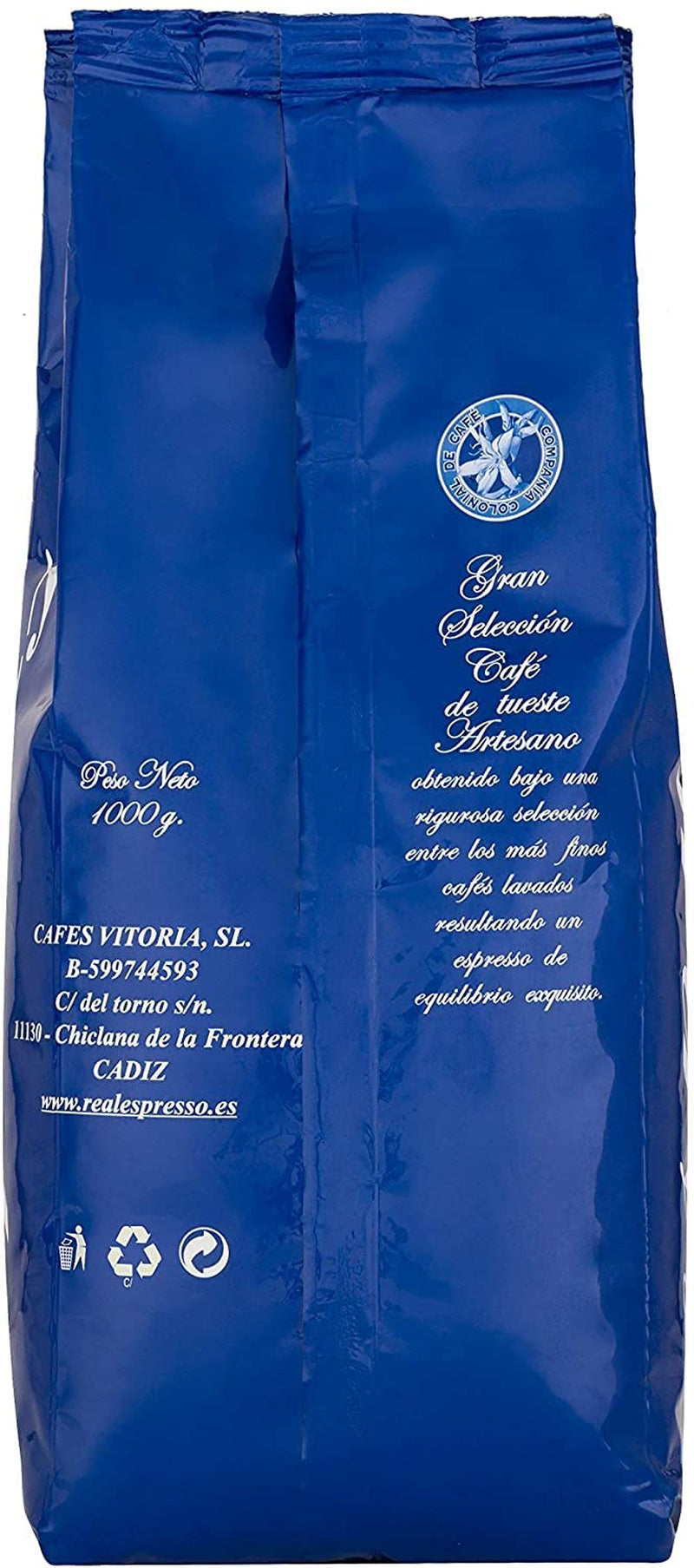Caffè decaffeinato in grani 1 kg naturale 100% - Espresso Gusto intenso dalla Colombia e Brasile.
