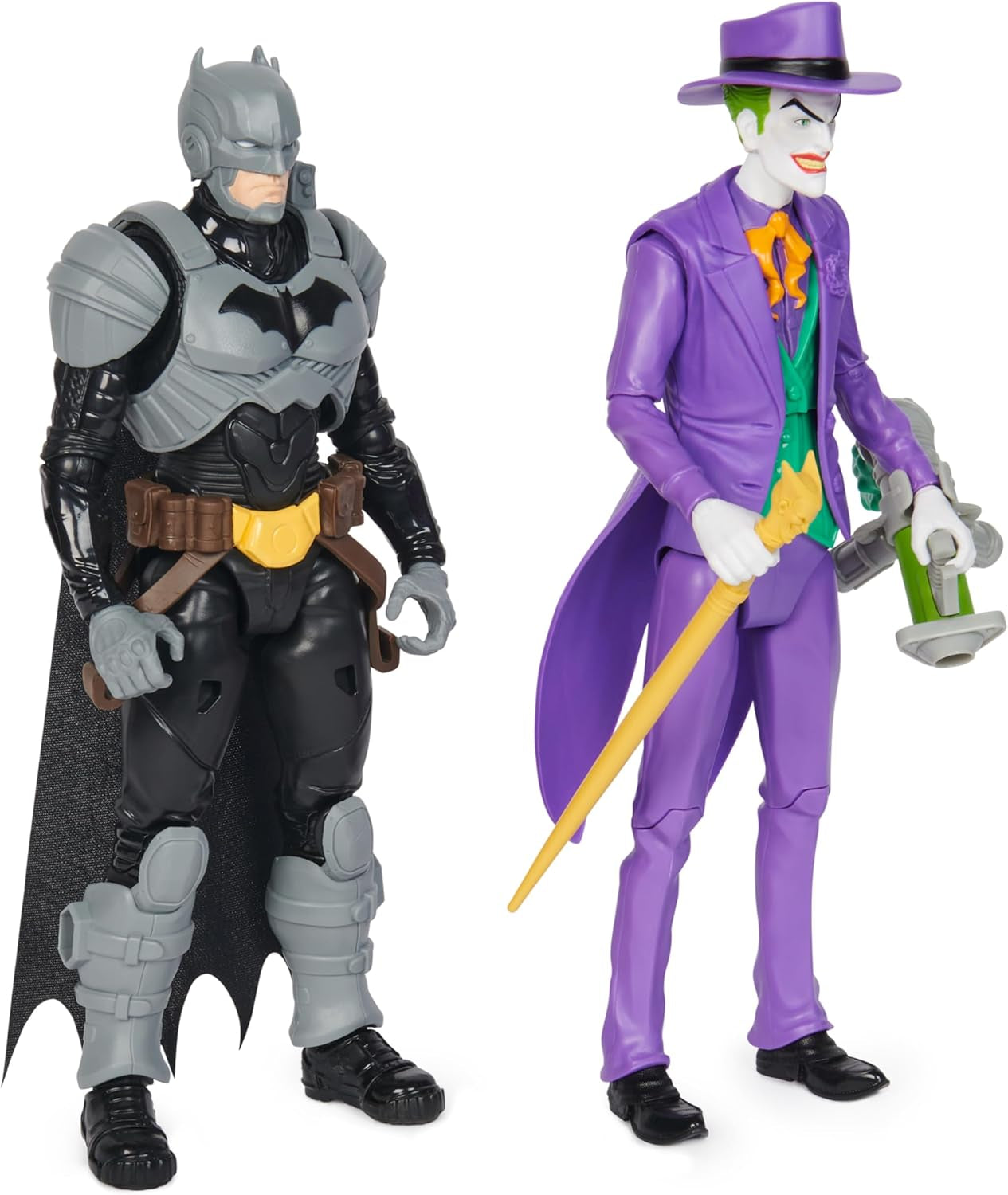 DC Batman Adventures Set Batman Vs. Joker Action Figure, 30 cm - 2 Figure Completamente Mobili con 12 Ingranaggi per Emozionanti Giochi di Ruolo, Giocattolo per 4+ Action Figure per Bambini Naty Shop