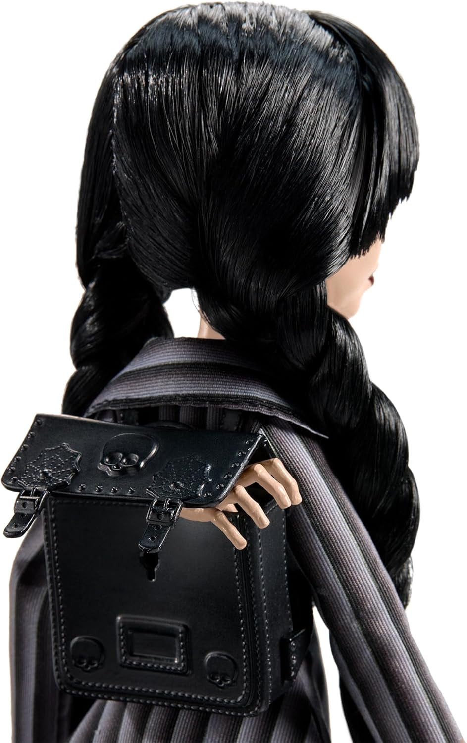 Monster High Wednesday Bambola e accessori Mercoledì Addams Figura da collezione in uniforme Nevermore Academy con mano ghiacciata e zaino Supporto per bambola HXJ04 Naty Shop Dolls