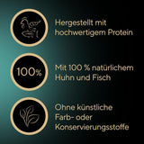 SHEBA Filetti Adult Katzenfutter in Salsa con Pollo, Hochseefisch und Garnelen 16 x 60g Conchiglia