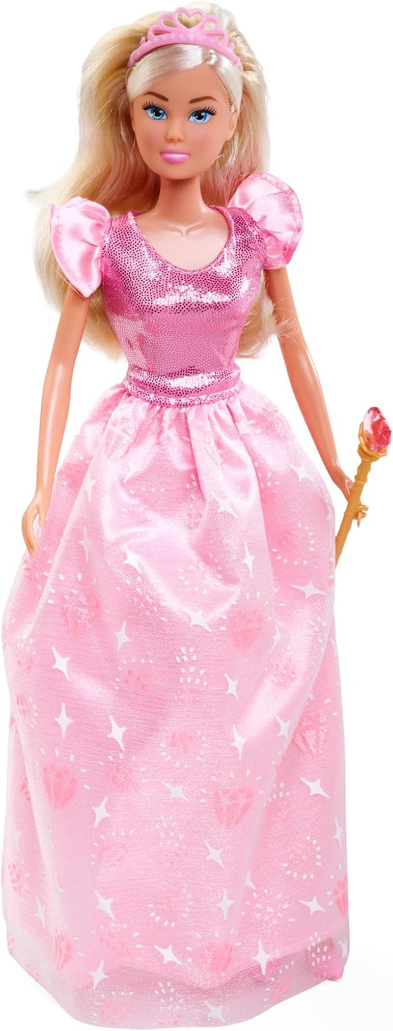 Simba Steffi Love Princess Diamond Princess gioca con la bambola con scrigno del tesoro magico, scettro e diamanti, 29 cm, da 3 anni in su