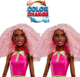 Barbie Pop Reveal Bubble Tea bambola e accessori, bambola alla moda profumata Berry Bliss con animale domestico, 8 sorprese, include cambia colore, tazza portaoggetti, HTJ20