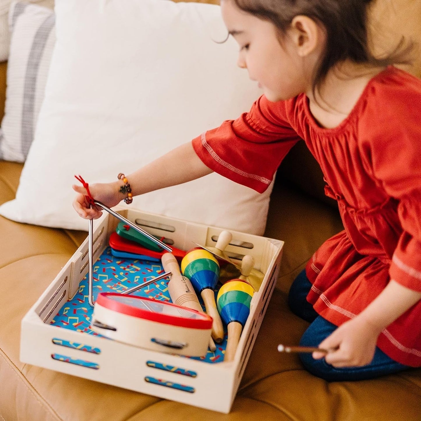 Melissa e Doug Una band in una scatola | Giocattoli educativi | Giocattoli musicali per bambini | 3+ | Regalo per ragazzi o ragazze Naty Shop Baby Toys