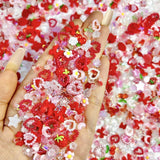100 pz 3D Nail Charms Rosa Rot Kirsche Erdbeere Blume Nagel Charms Kamelie Rose Schmetterling Nail Art Charms Flatback Herz Schleife Charms Nägel Zubehör Mond Stern Nagelschmuck Nageldesign Anhänger