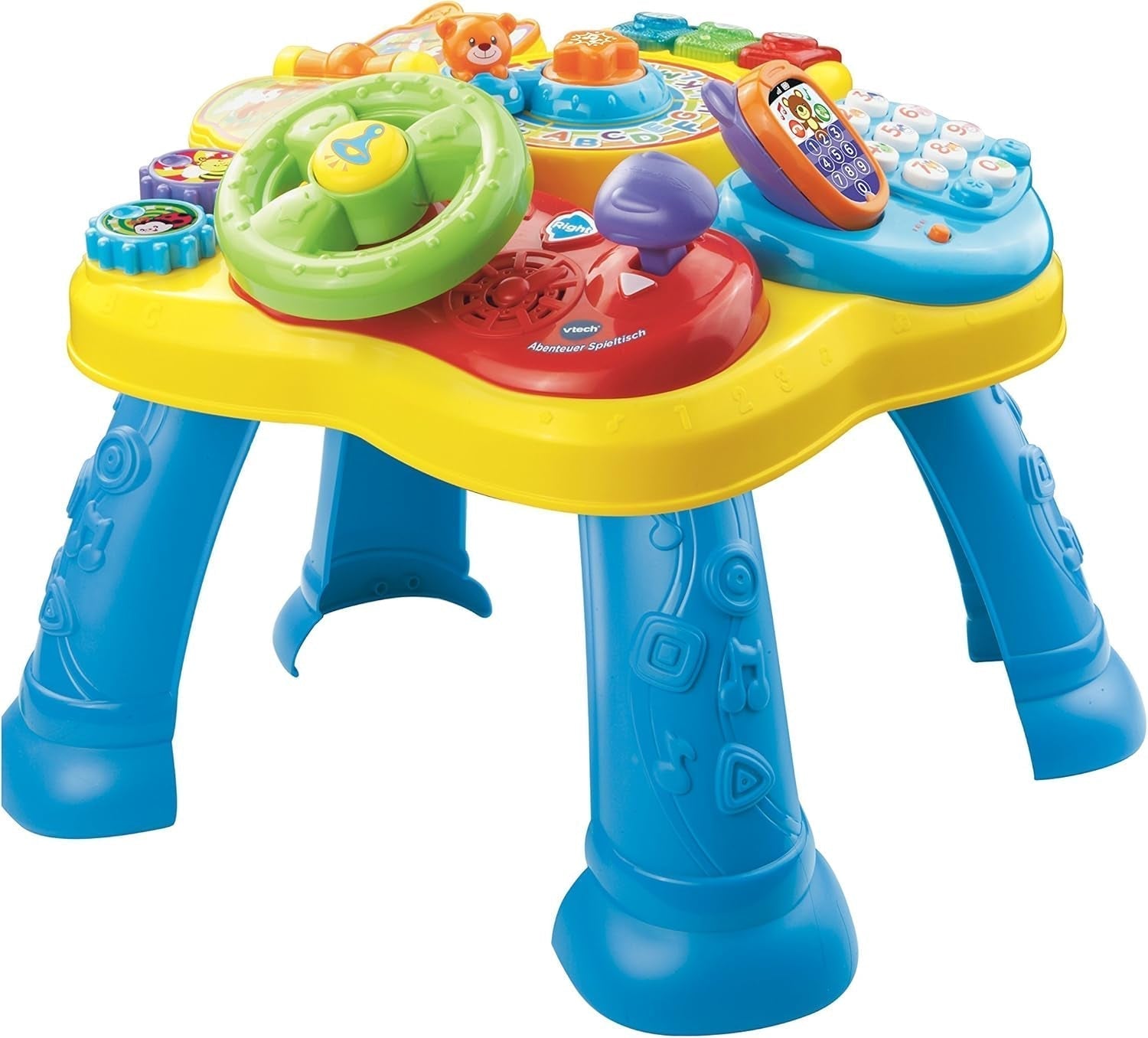 Vtech Baby Adventure Play Table - Tavolo da gioco colorato per bambini con 6 parchi gioco ed elementi interattivi - Impara colori, numeri, animali, musica e forme attraverso il gioco - Per bambini dai 12 ai 36 mesi Bebe Naty Shop Toys Titolo predefinito