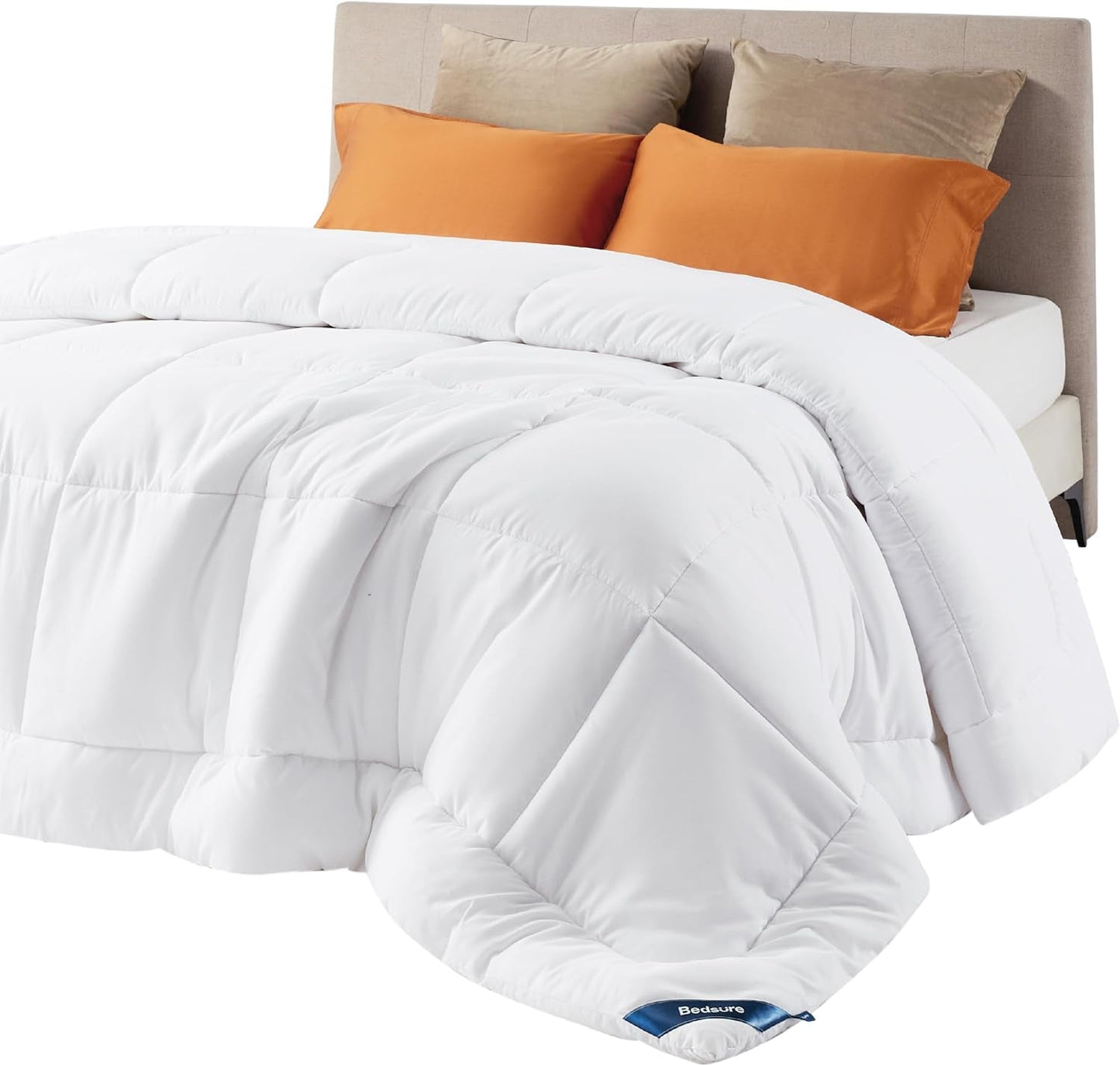 Piumone trapuntato BEDSURE Full/Queen (88"X88") Bianco Naty Shop Trapunte e trapunte Titolo predefinito