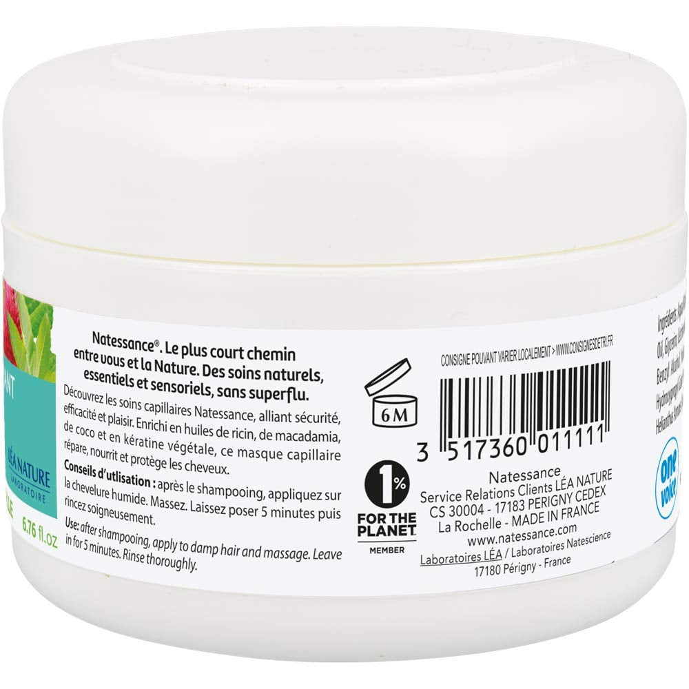 Mask Sublimateur à l'Huile de Ricin et Kératine Végétale 200 ml Maschera per capelli Naty Shop