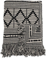 Copriletto Bloomingville, nero, cotone, 160 cm Bloomingville Letti e coperte Nero 160 cm