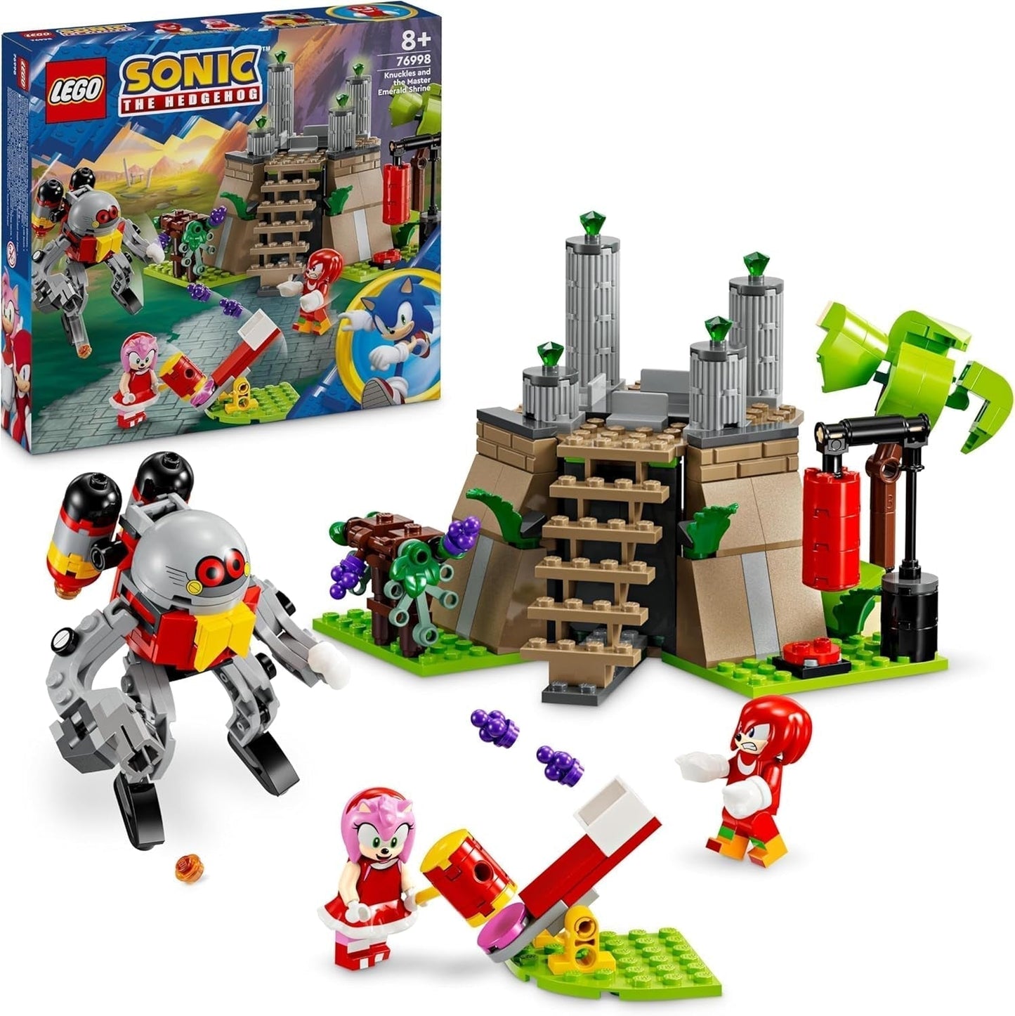 LEGO Sonic the Hedgehog Knuckles e il Santuario del Maestro Smeraldo Giocattolo da collezione Regalo per giocatori Avventura Set da costruzione per ragazzi e ragazze 8 anni 76998 Set da costruzione Besuche den LEGO-Store Titolo predefinito