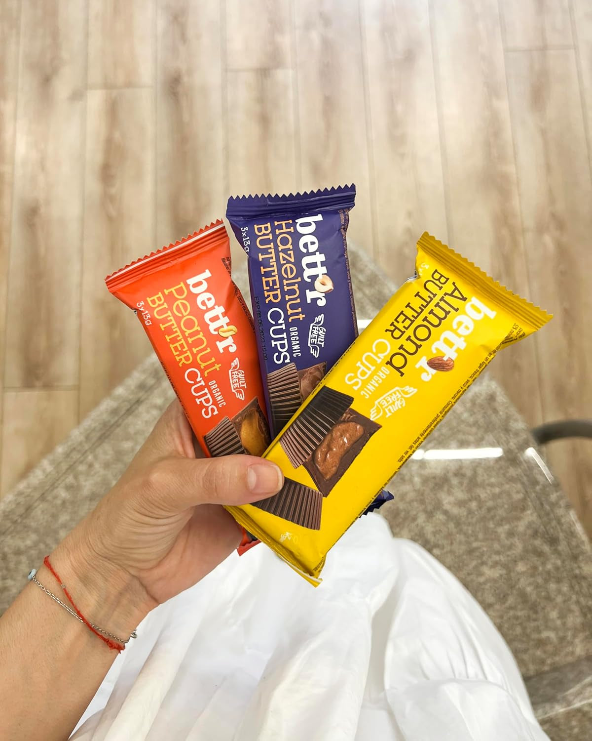 Bett'r Guilt Free Ranuncoli alla nocciola biologici. 100% vegano, senza glutine e senza lattosio - 12 x 39 g