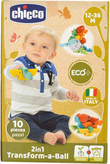 Chicco La Prima Palla Creativa Bimbo 2 in 1 - Eco+ 12-36 mesi Bebè Giocattoli Naty Shop