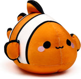 Puckator Swapseazzz Adoramals pesce pagliaccio oceanico cuscino da viaggio e peluche 2 in 1 Cuscini da viaggio Naty Shop
