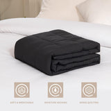 Coperta ponderata 150X200Cm 8Kg Coperta relax per adulti per migliorare il sonno Coperta ponderata grigia Letti e coperte Good Nite