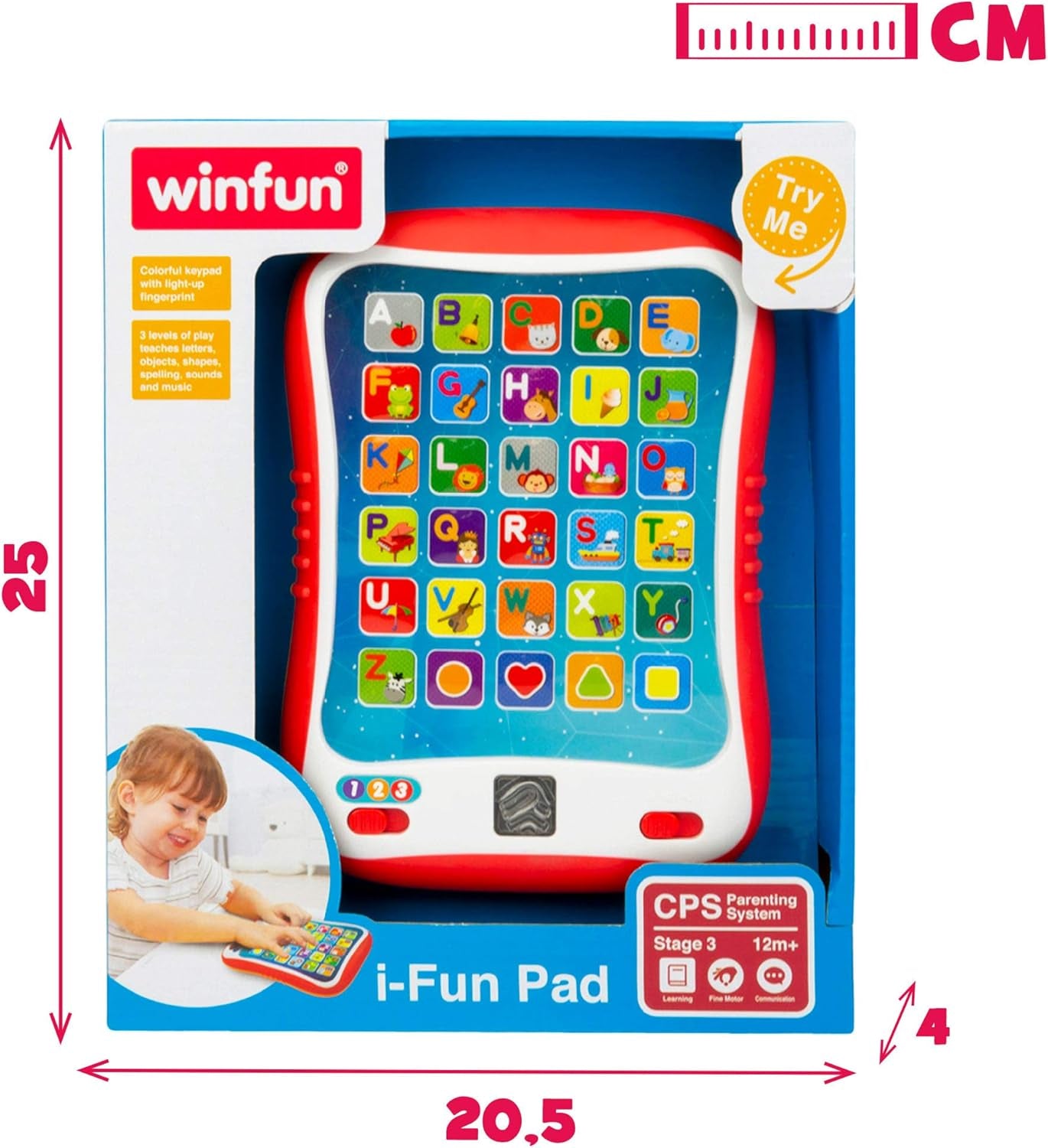 winfun ColorBaby 44256 Vassoio didattico con luci e suoni Giocattoli per bambini Naty Shop