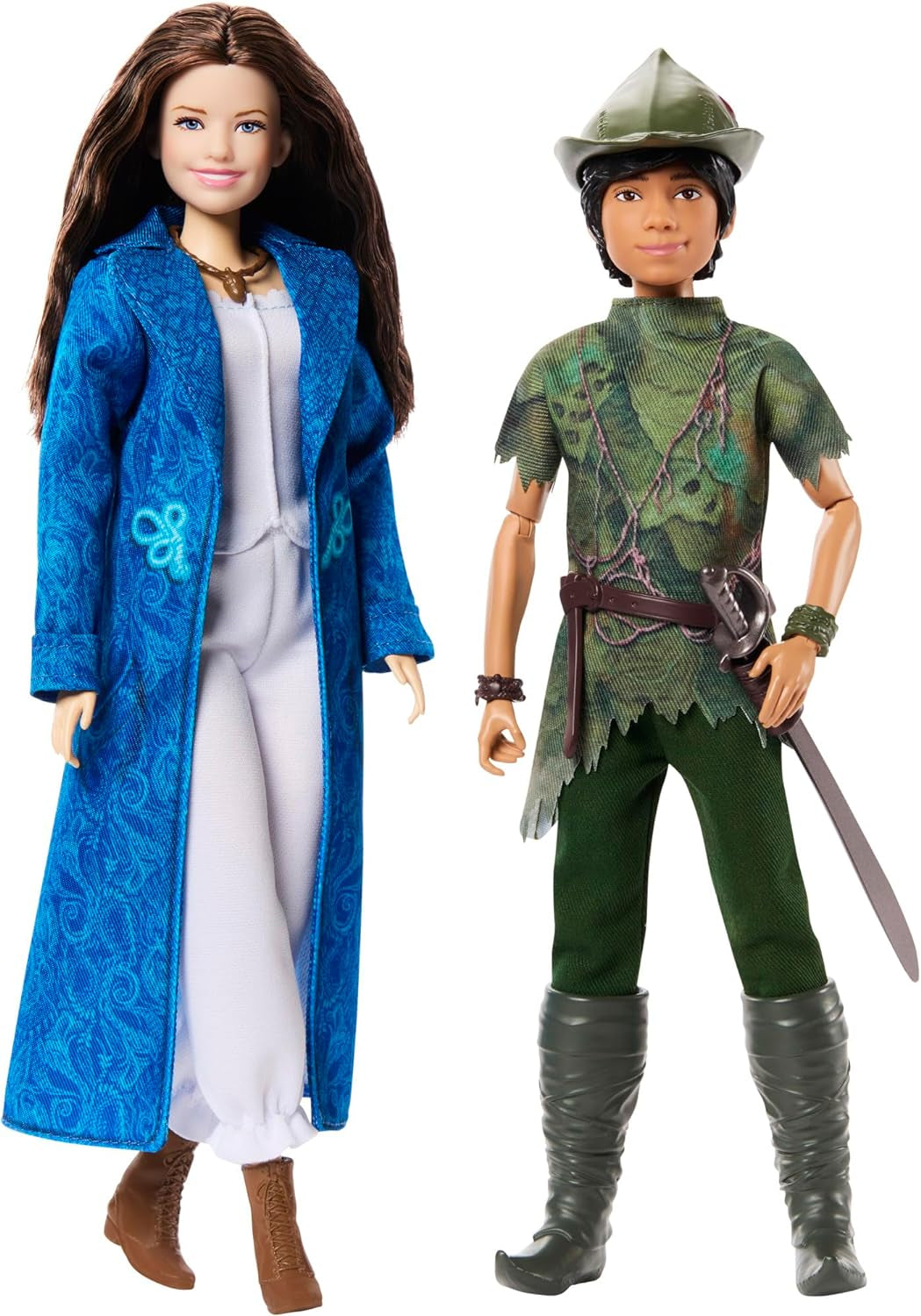 DISNEY Peter Pan & Wendy - Giostrina con abiti tipici e accessori rimovibili, pantaloni in morbido tessuto, per rievocare scene preferite o giochi creativi, per bambini dai 3 anni in su, HNY36 Naty Shop Dolls