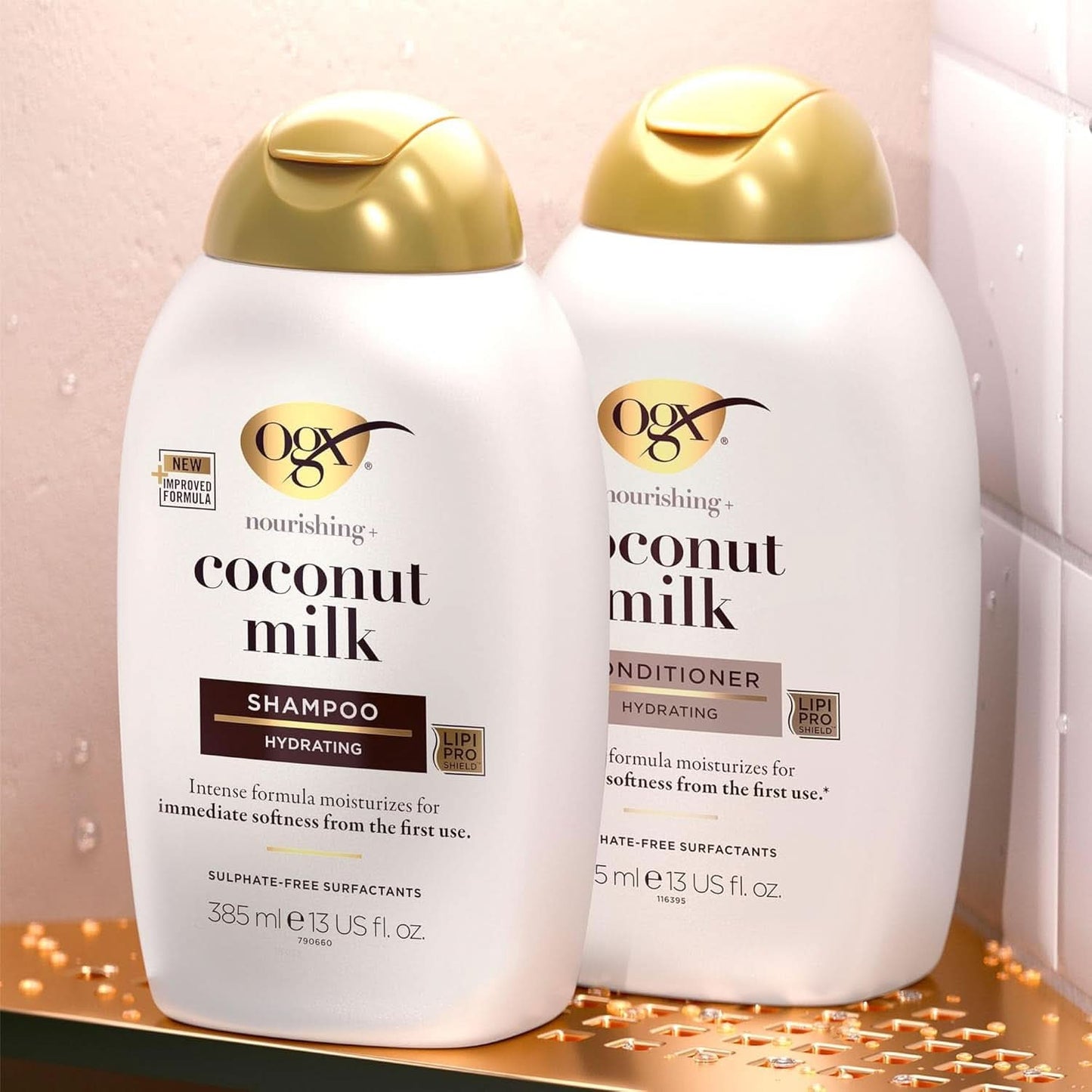 Shampoo al latte di cocco OGX (385 ml), effetto idratante Doccia e bagno Naty Shop