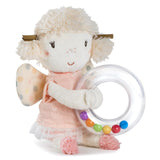 Fehn campanello giocattolo a forma di polpo - sonaglio, cigolio, sensazione motoria - peluche per neonati con tessuto morbido - giocattolo per neonati e bambini da 0+ mesi Baby Toys Naty Shop Fairy