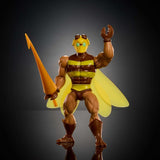 Masters of the Universe Origins Action Figure Buzz-Off dalla collezione cartoon, alta circa 14 cm, da TV anni 80, Bee Leader con ali e occhiali con Javelin, JBM88 Action figures Naty Shop