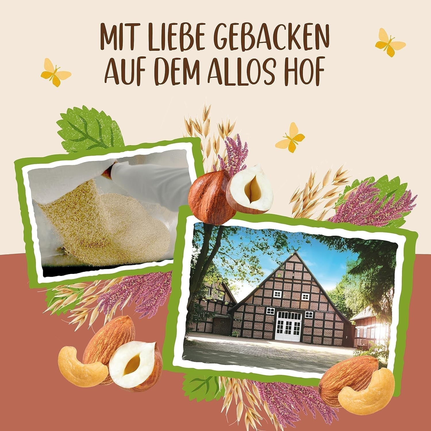 ALLOS Amaranto Croccante Nobleuss | Muesli biologico, noci, avena, cereali per il piccolo Cereal Naty Shop