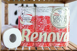 Carta igienica Renova Grand Royal, 18 rotoli Premium XXL, 4 strati, morbida e resistente