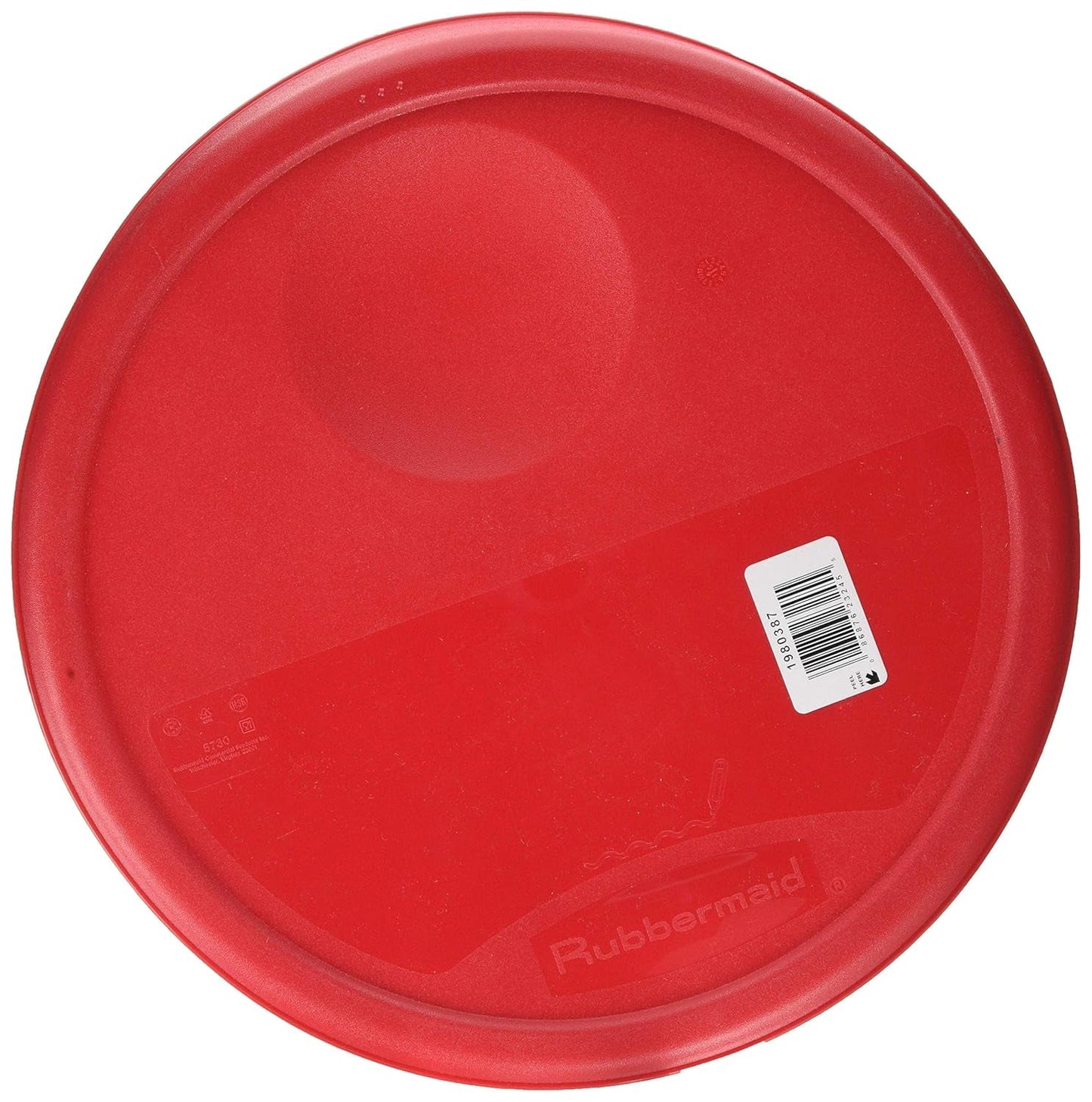 Coperchio per contenitori per alimenti, rotondo, rosso, 11,4 L Naty Shop contenitori per alimenti