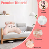 Cuscino da lettura, Cuscino da letto, Cuscino per la schiena extra large per adulti 70x50 cm per la lettura con rotolo per il collo staccabile e braccio di supporto, Comodo cuscino da lettura per letto e divano (Rosa, Extra Large)