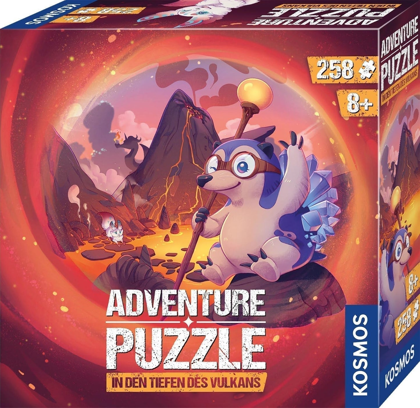 KOSMOS 684853 Den Tiefen Des Vulkans Puzzle Avventura, 258 Pezzi, Puzzle Avventura Interattivo per Bambini 8+, Scopri una Storia Avventura con Ogni Pezzo del Puzzle Puzzle Naty Shop Titolo predefinito
