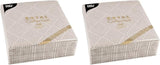 Papstar, 50 tovaglioli "ROYAL Collection" piega 1/4 40 cm x 40 cm "Elegance" Marrone, #86498 (confezione da 2)