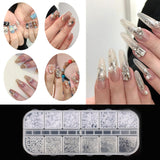 Nail Art Strasssteine ​​​​1 Schachtel, Nail Charms, 12 Typen Weiße Perlen Für Nägel, Flatback Strass, Klein Edelstahl-Perlen, Nagel Deko, Nagel Zubehör