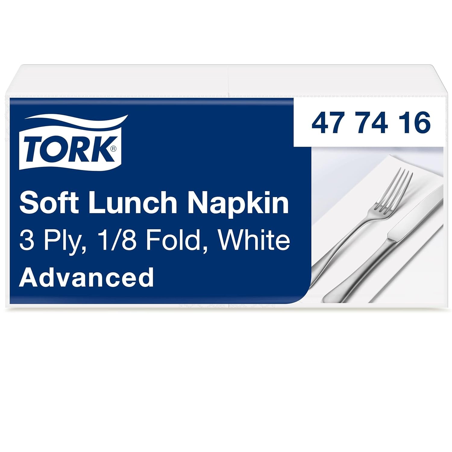 Tork Linstyle 509542 Tovaglioli da cocktail neri, piega 1/4, 1 velo, 23,8 x 23,8 cm, 1 x 100 tovaglioli