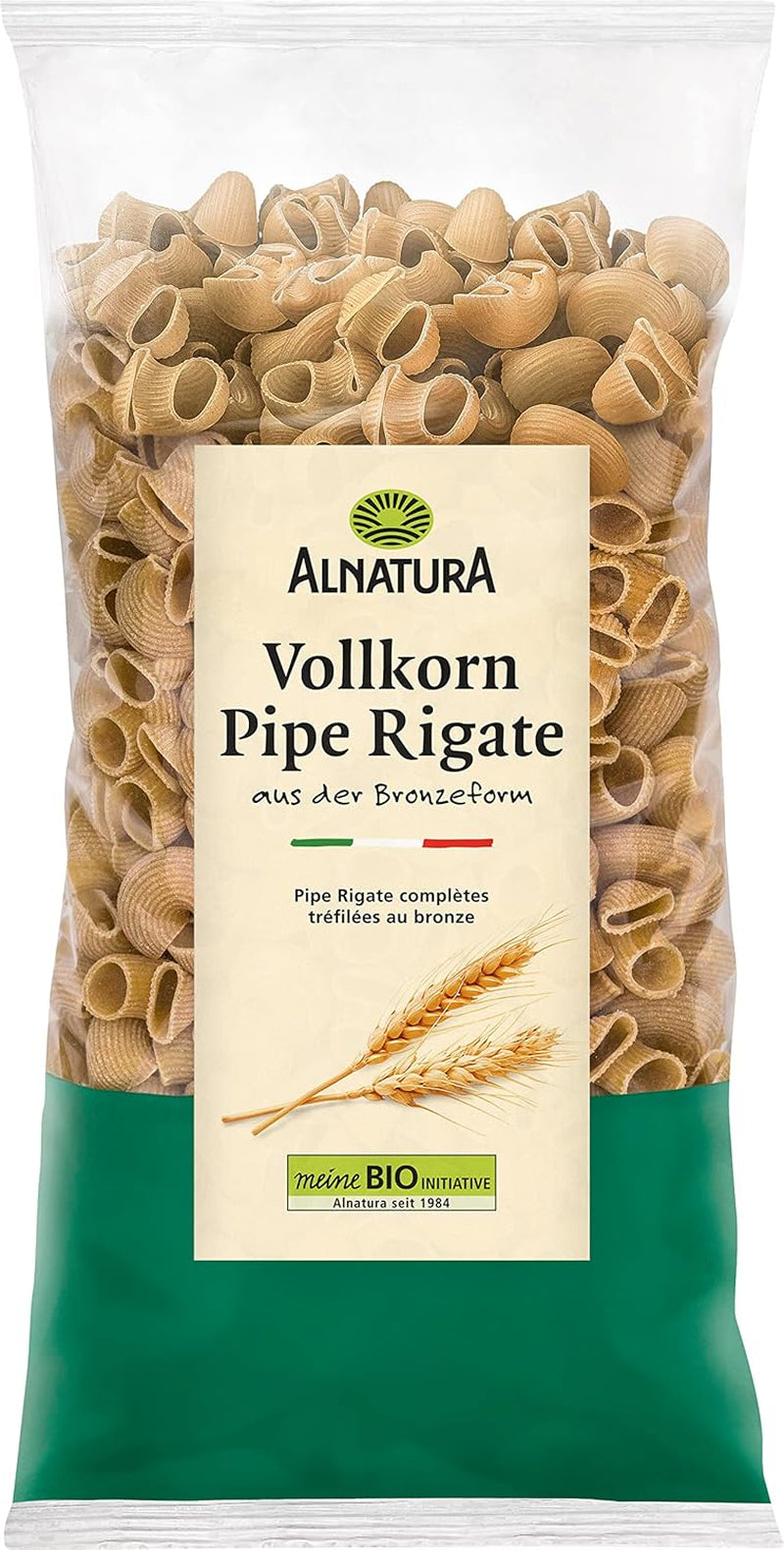 Pipe Rigate pasta integrale biologica, vegana, 500 g