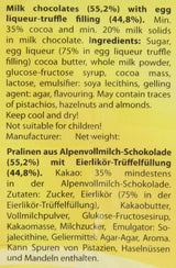 RCP Verpoorten Minis, Tartufi Allo Zabaione, Cioccolato Al Latte Alpino, Ripieno Liquido, Contiene Alcool, Ottimo Regalo, 110g (Confezione da 2)
