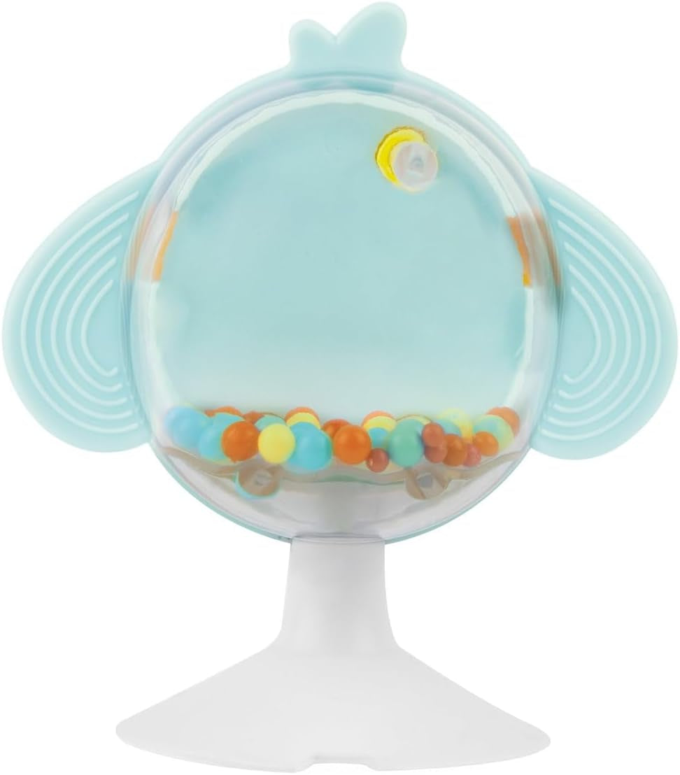 Set regalo pappa Chicco Dou Dou, set bavaglino, seggiolone giocattolo con ventosa a forma di simpatica gallina, con due sonagli colorati, facile da catturare a partire da 6 mesi Baby Toys Naty Shop