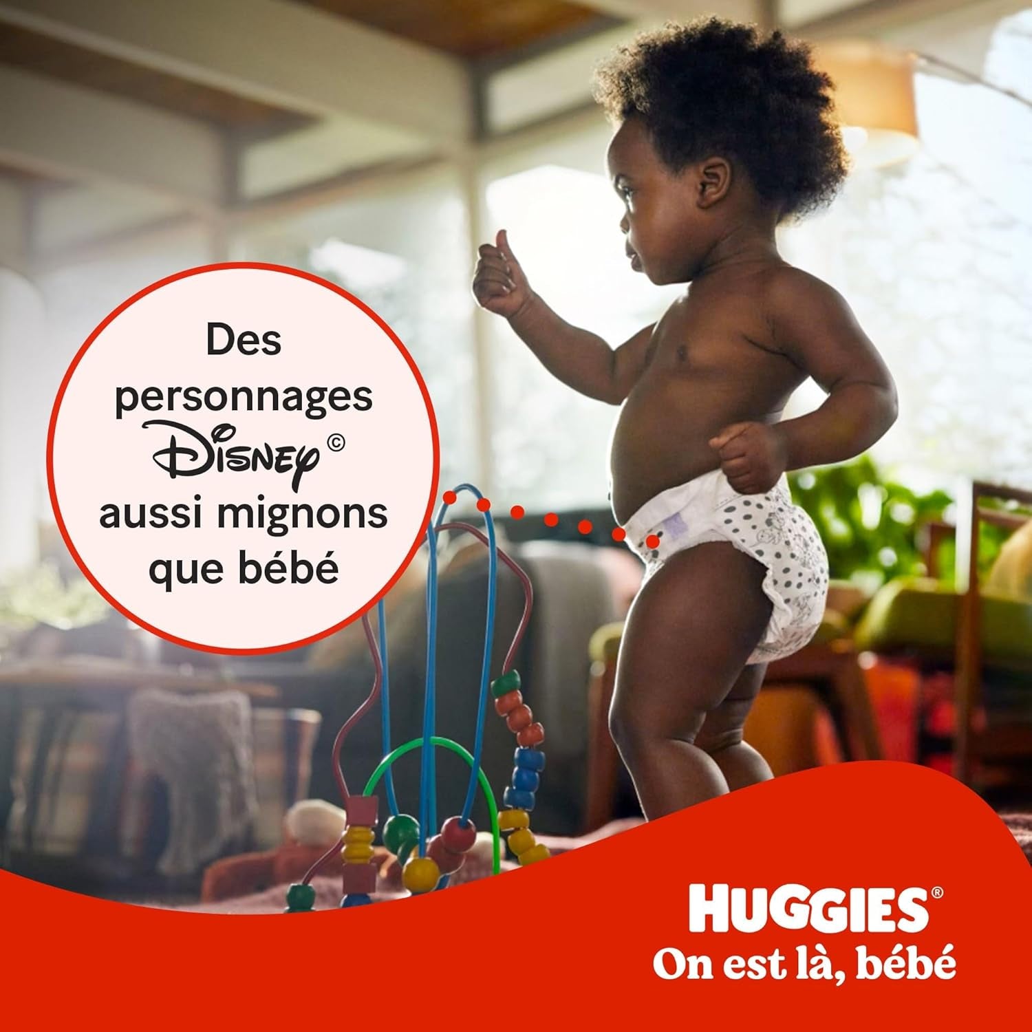 Pannolini per bambini Huggies Little Movers, design Disney, taglia 6, 102 pezzi (3 x 34), scatola mensile