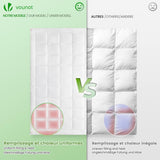VOUNOT Piumino 155X200Cm, Set Piumini Invernali 4 Stagioni da 2 500G/M², composto da 2 piumini annodati insieme Piumino Adattabile per l'estate e l'inverno, Piumini e Trapunte Standard Oeko-Tex Naty Shop