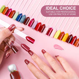 100 Pezzi Nail Art Tips Ring Stick,Nagelspitzen Nagel Display Transparente Nägel Kunstspitzen Sticks,Nagelkunst Praxis Für Nagelstudio und Anfänger Display DIY Nail Art Tips