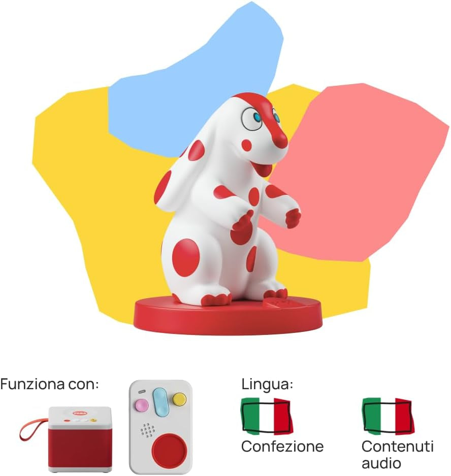 Figura sonora - Piccole storie della Pimpa - Storie e favole sonore per bambini e bambine 1-3 anni - Audible con storie e +, gioco educativo versione italiana Bebe Toys Naty Shop