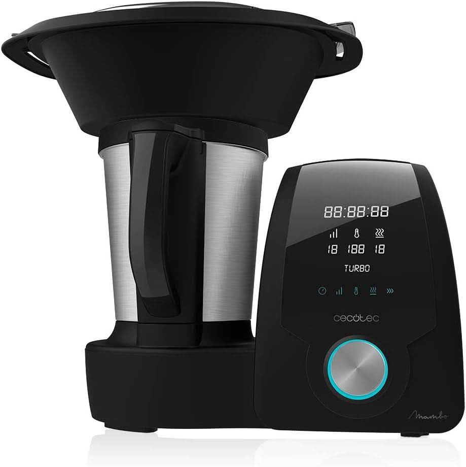 Cecotec Mambo 6090 Multifunktions-Küchenmaschine, 1700 W, 23 Funktionen, Krug Mit Fassungsvermögen 3.3 L, 3 Teller Gleichzeit, 10 Geschwindigkeitsstufen, Timer Robot da cucina e mixer Naty Shop